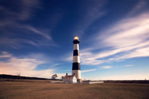 Bodie Island Lighthouse, one of four lighthouses along the Outer Banks. Photo US News & World Report.