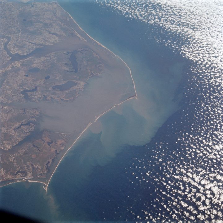 50 years ago Apollo 9 astronauts captured this image of the Outer BAnks. Photo NASA