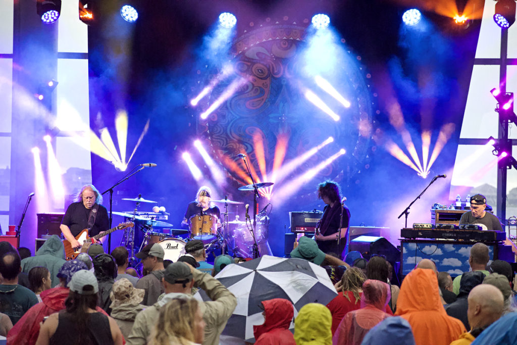 In spite of the rain, the turnout for Government Mule at Roanoke Island Festival Park was strong. Photo Kip Tabb