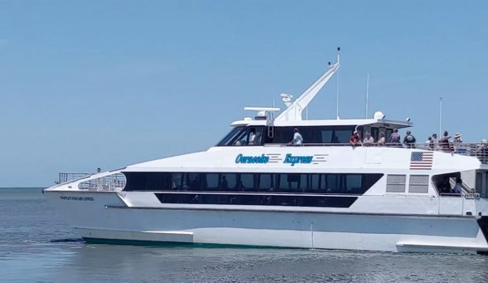 The Ocracoke/Hatteras high-speed passenger only ferry NCDOT Ferry division leased last summer. Photo, Ocracoke Observer.